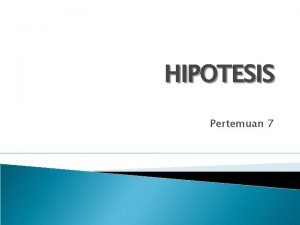 Hipotesis s