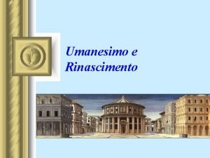 Periodizzazione rinascimento