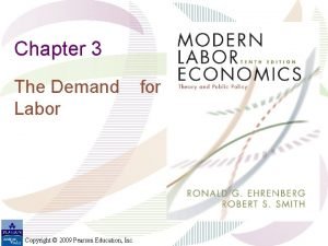 Chapter 3 The Demand Labor Copyright 2009 Pearson