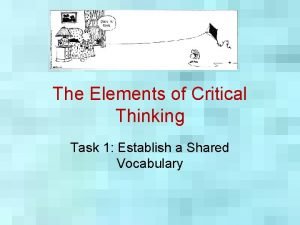 Nosich elements of critical thinking