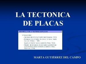 LA TECTONICA DE PLACAS EDUARDO L SANZ MORA