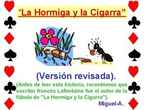 La cigarra y la hormiga moraleja