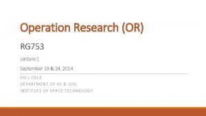 What is feasible region in operation research