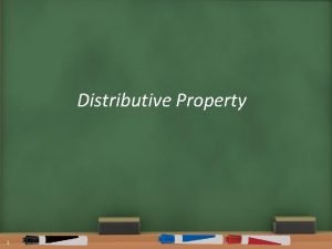 Distributive property warm up