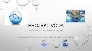 Projekt voda