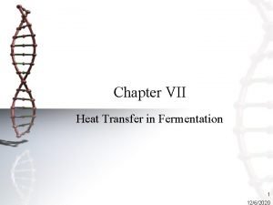Chapter VII Heat Transfer in Fermentation 1 1262020