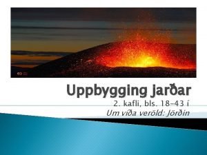 Uppbygging jarar 2 kafli bls 18 43 Um