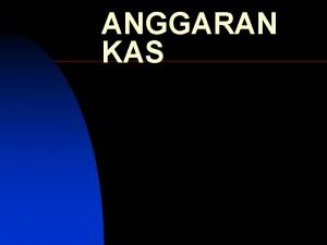 Format anggaran kas