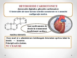Heterozide cardiotonice
