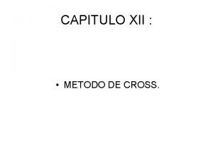 Metodo de cross