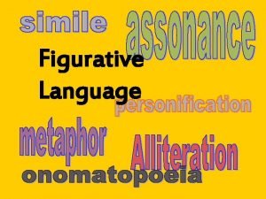 Figurative Language What is figurative language Whenever you