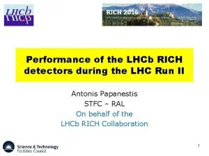 Performance of the LHCb RICH detectors during the