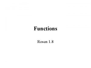 Rosen function