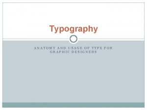 Anatomy of a font