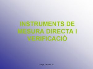 Instruments de mesura