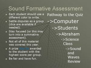 Formative assessment