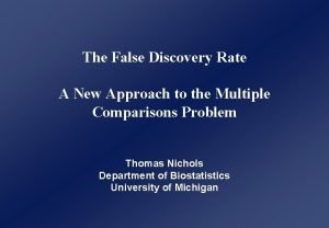 False discovery rate calculator