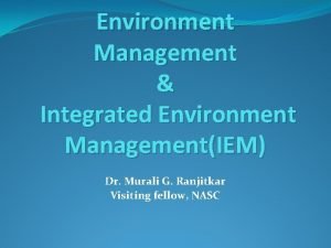 Environmental aspect