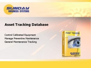 Equipment tracking database
