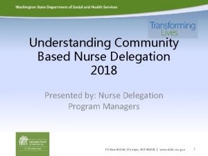 Nurse delegation forms