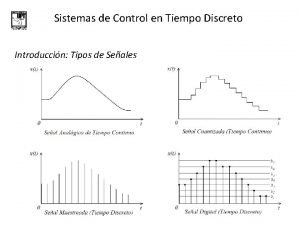 Sistemas de Control en Tiempo Discreto Introduccin Tipos