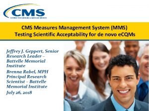 CMS Measures Management System MMS Testing Scientific Acceptability