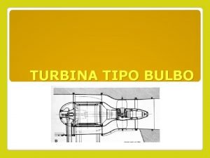 Turbina tipo bulbo