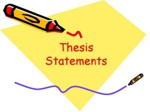 What is analytical thesis statement