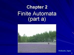 Informal picture of finite automata
