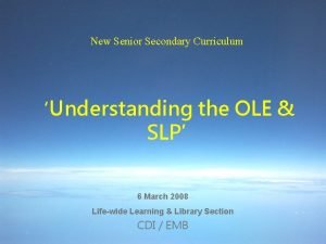 Ole slp Ole slp