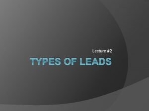 Anecdotal lead