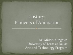 History Pioneers of Animation Dr Midori Kitagawa University