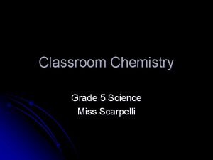 Chemistry grade 5