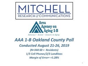 AAA 1 B Oakland County Poll Conducted August