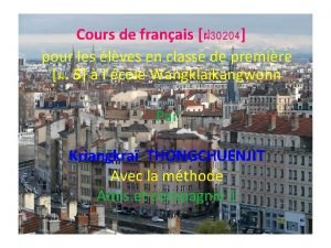 Cours de franais 30204 pour les lves en