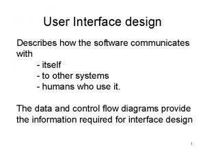 Describes how a software communicates within itself.