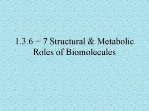 Structural role of proteins