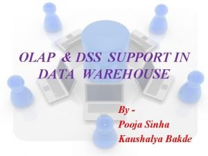 OLAP DSS SUPPORT IN DATA WAREHOUSE By Pooja