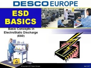 ESD BASICS Basic Concepts in Electro Static Discharge