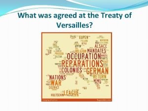 Treaty of versailles the big three