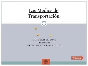 Medios de transporte terretre