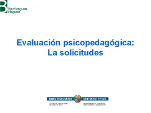 Solicitud de evaluación psicopedagógica