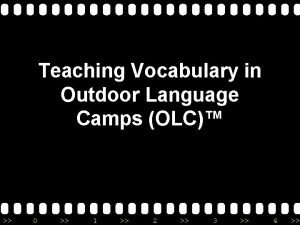 Outdoor activities vocabulary
