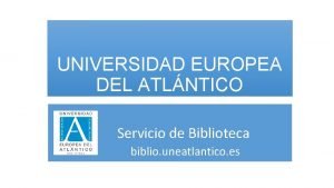 Universidad europea del atlantico