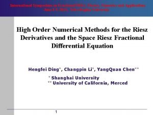 International Symposium on Fractional PDEs Theory Numerics and