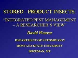 What is the third step in integrated pest management?