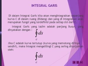 Integral garis Integral garis