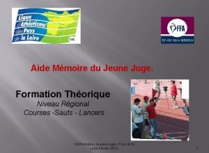 Aide Mmoire du Jeune Juge Formation Thorique Niveau