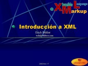 Introduccin a XML Erich Bhler techvblibros com 2000