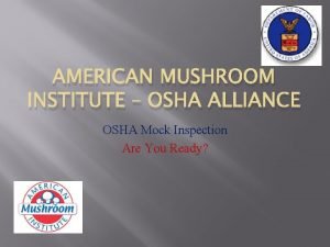 Mock osha inspections